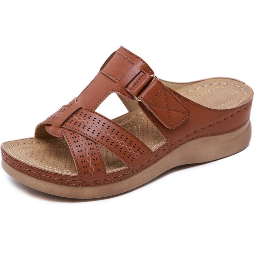 🌼【36-38】Skórzane sandały damskie Premium