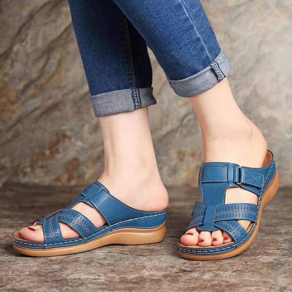 🌼【36-38】Skórzane sandały damskie Premium