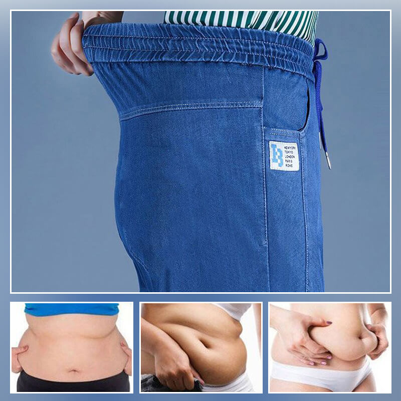 👖Damskie dżinsy casual z jedwabiu lodowego