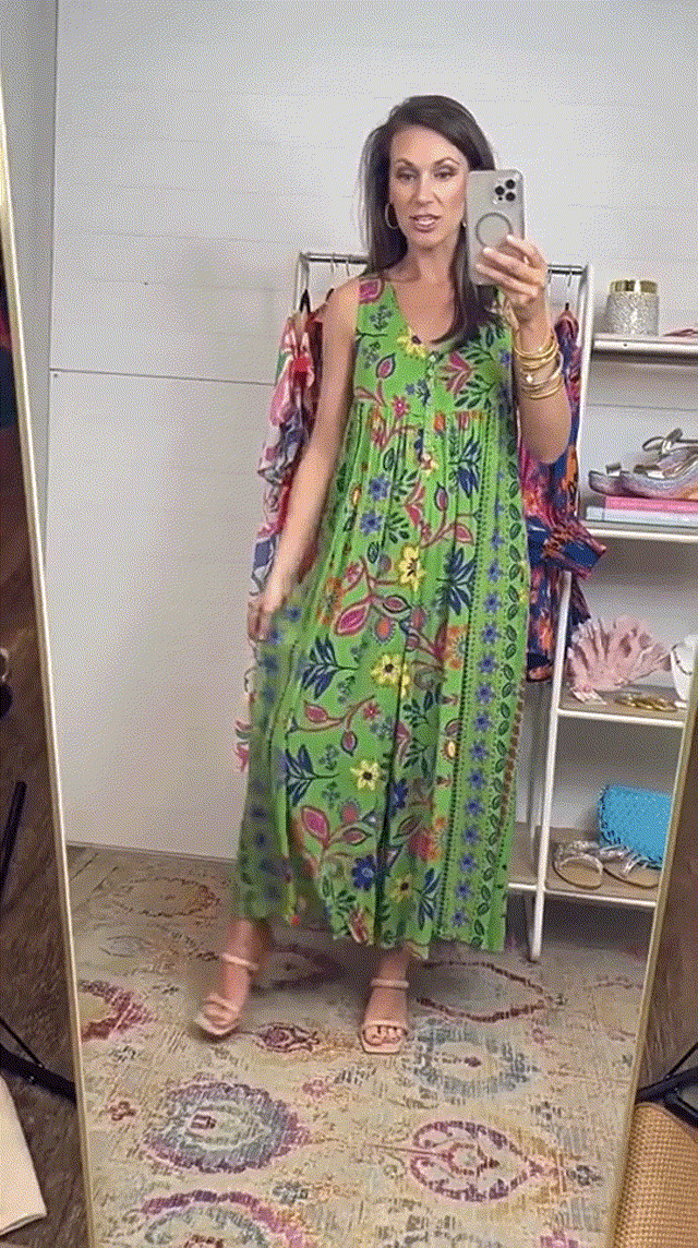 Luźny kombinezon bez rękawów w stylu vintage w kwiatowy print💁♀️