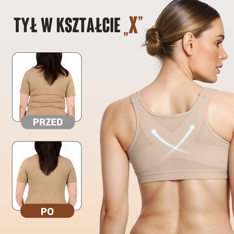 🔥 Biustonosz Bezprzewodowy z Zapięciem z Przodu dla Kobiet