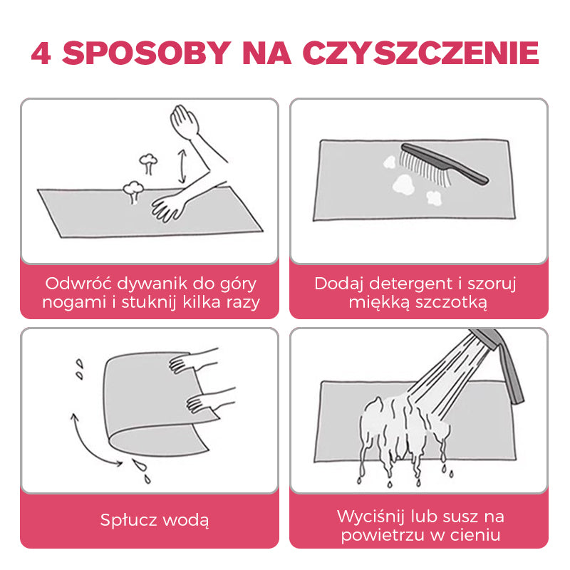 🌺Dywanik z Kwiatowym Pluszem i Ziemią Okrzemkową