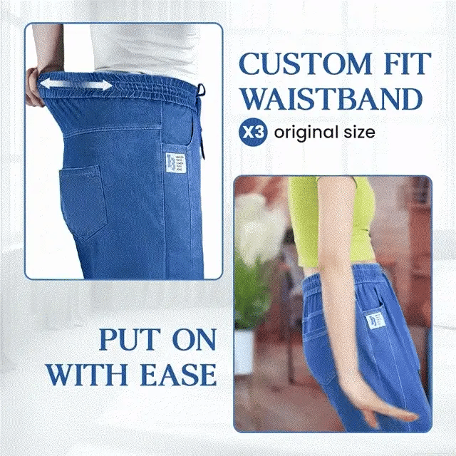 👖Damskie dżinsy casual z jedwabiu lodowego