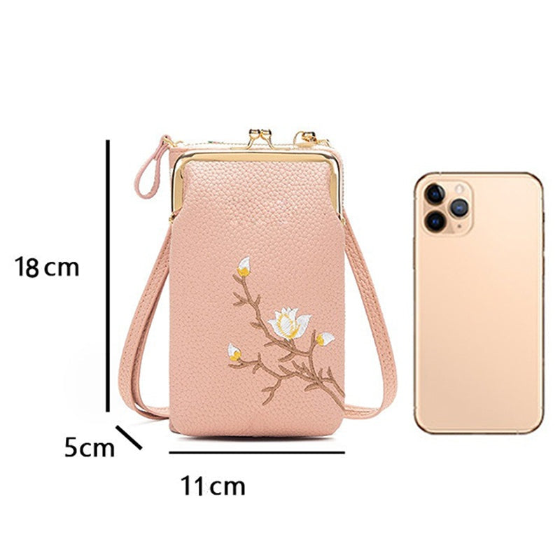 🔥👛Torebka damska na telefon komórkowy🌸