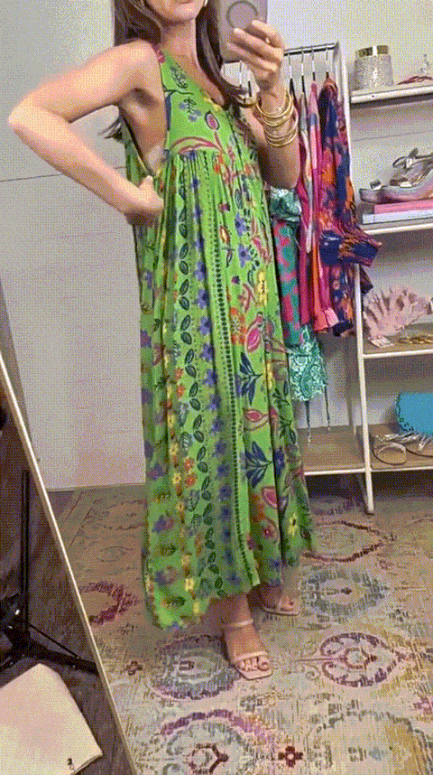 Luźny kombinezon bez rękawów w stylu vintage w kwiatowy print💁♀️