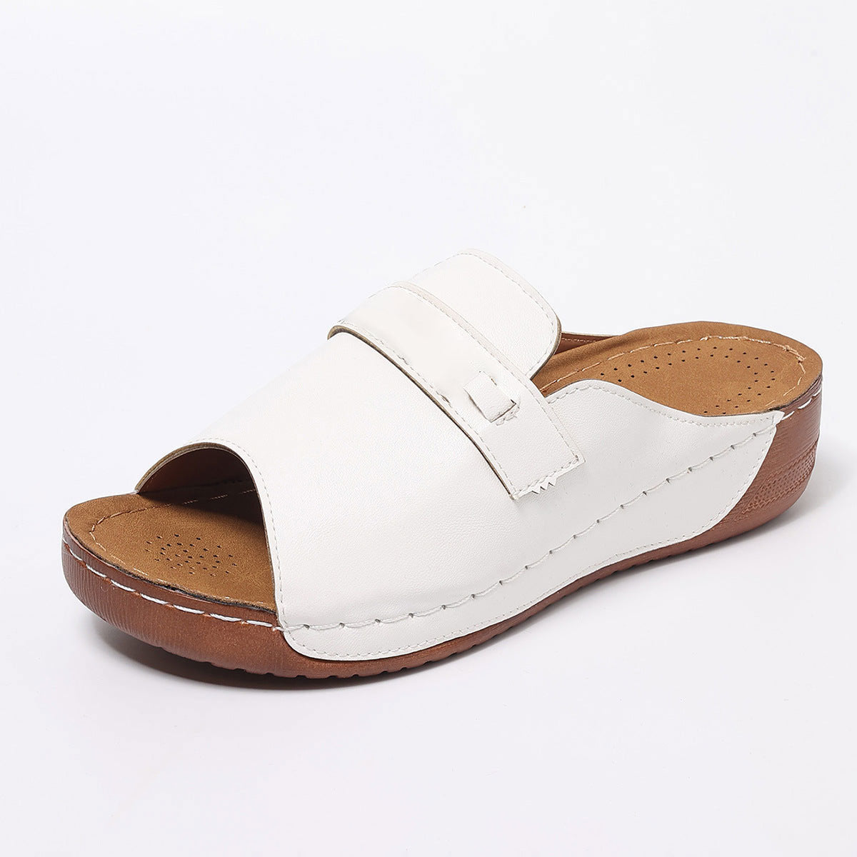 ✨【36-43】Lekko gradientowe kapcie damskie z grubym dnem na pięcie