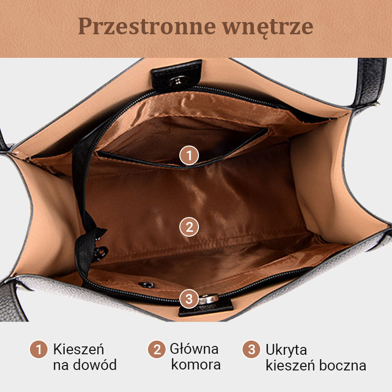 🥳👜 PROSTA, JEDNOKOLOROWA TORBA Z PRAWDZIWEJ SKÓRY