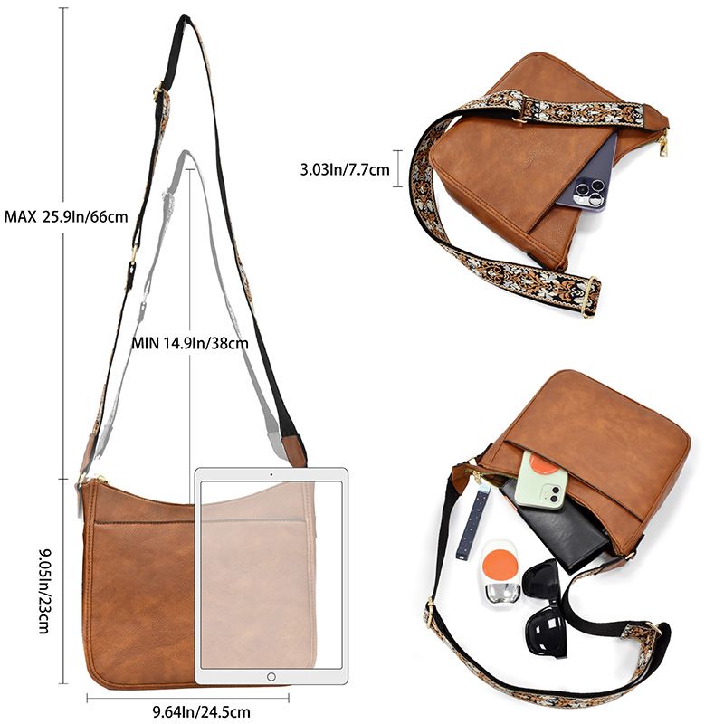 👜Wszechstronna damska skórzana torba crossbody🌈