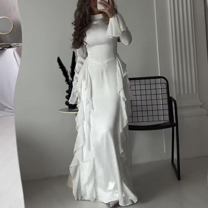 【✨Najwyższa elegancja】👗Szykowna, zwiewna, błyszcząca sukienka dla kobiet