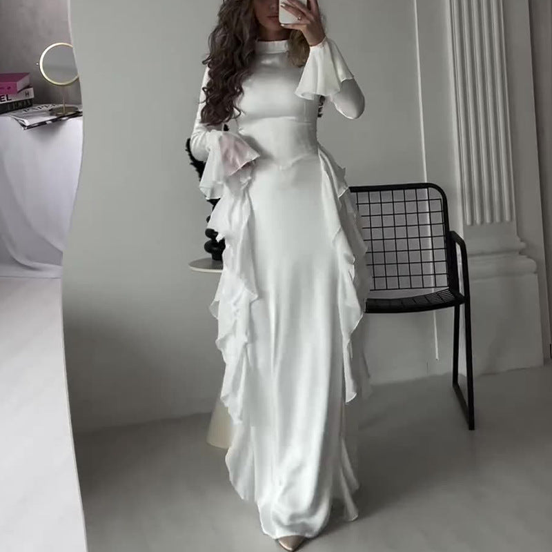 【✨Najwyższa elegancja】👗Szykowna, zwiewna, błyszcząca sukienka dla kobiet
