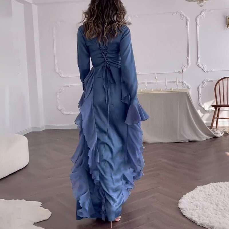 【✨Najwyższa elegancja】👗Szykowna, zwiewna, błyszcząca sukienka dla kobiet