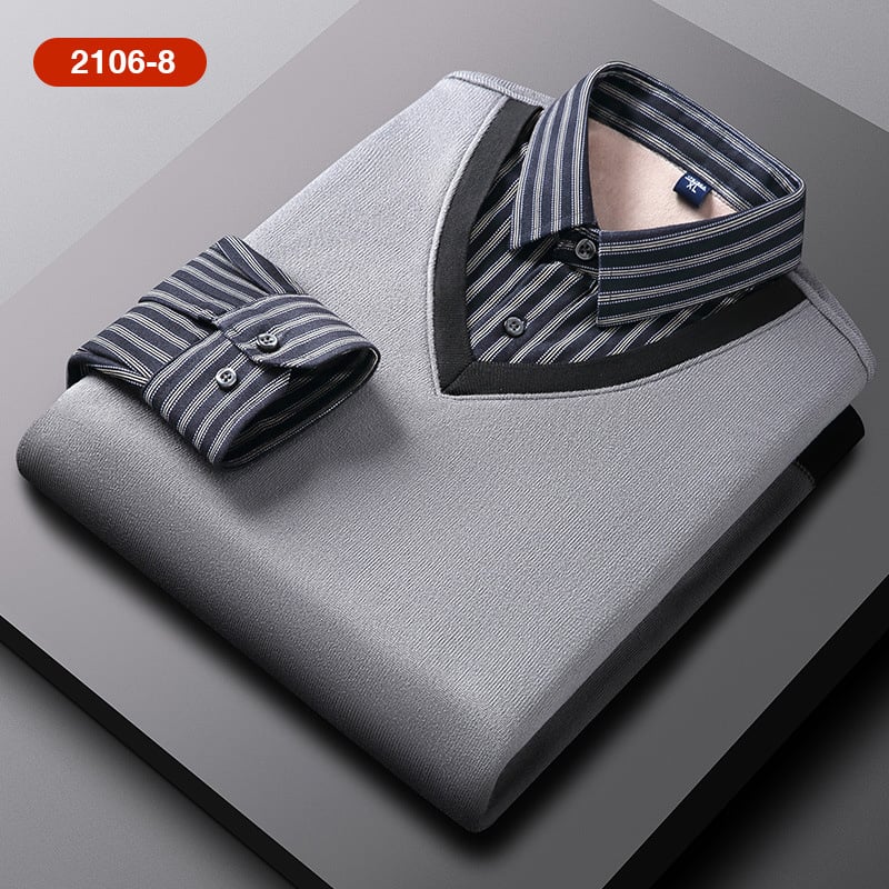 🥼 FAŁSZYWY DWUCZĘŚCIOWY SWETER Z DZIANINY