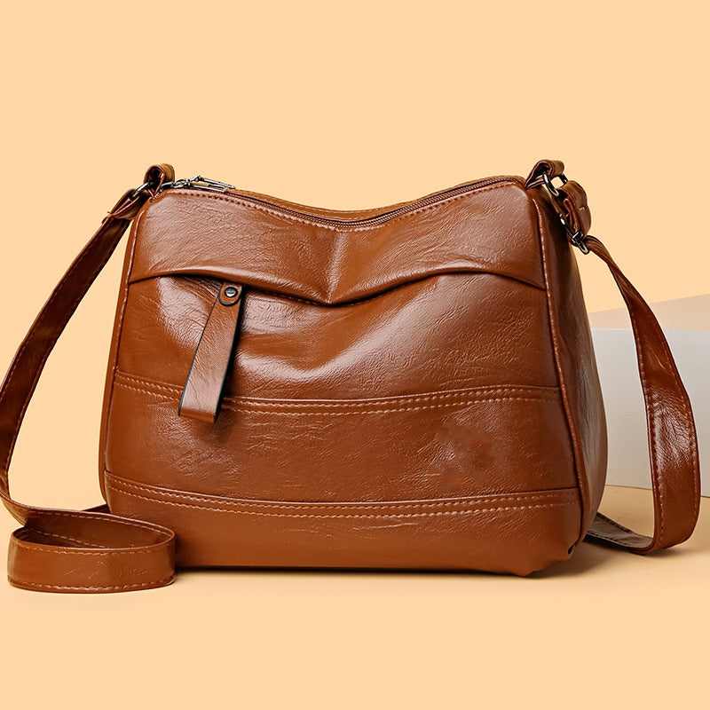 🌈👜 WIELOWARSTWOWA TORBA NA RAMIĘ RETRO O DUŻEJ POJEMNOŚCI