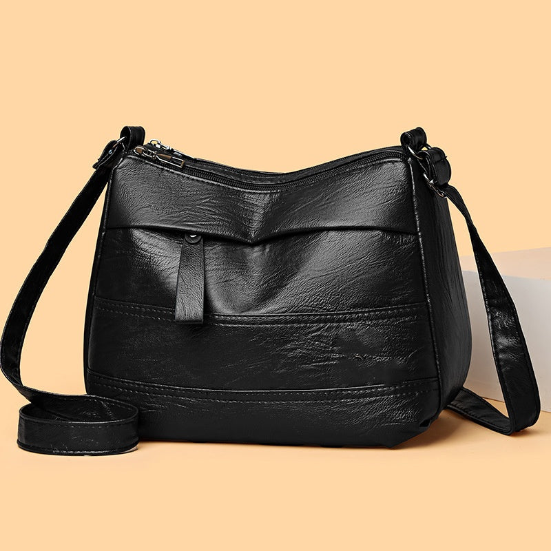 🌈👜 WIELOWARSTWOWA TORBA NA RAMIĘ RETRO O DUŻEJ POJEMNOŚCI
