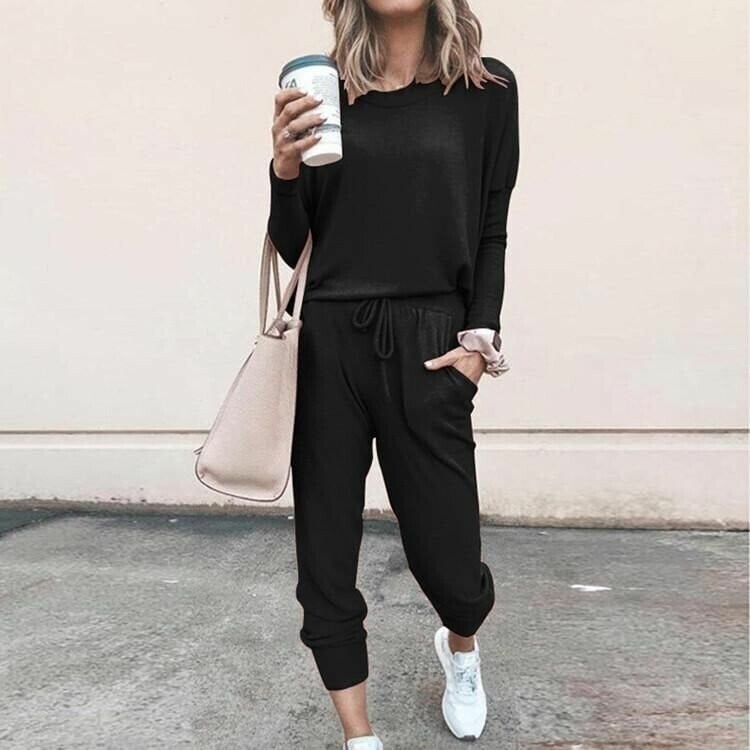 ✨Elegancki dwuczęściowy komplet damski: top + spodnie