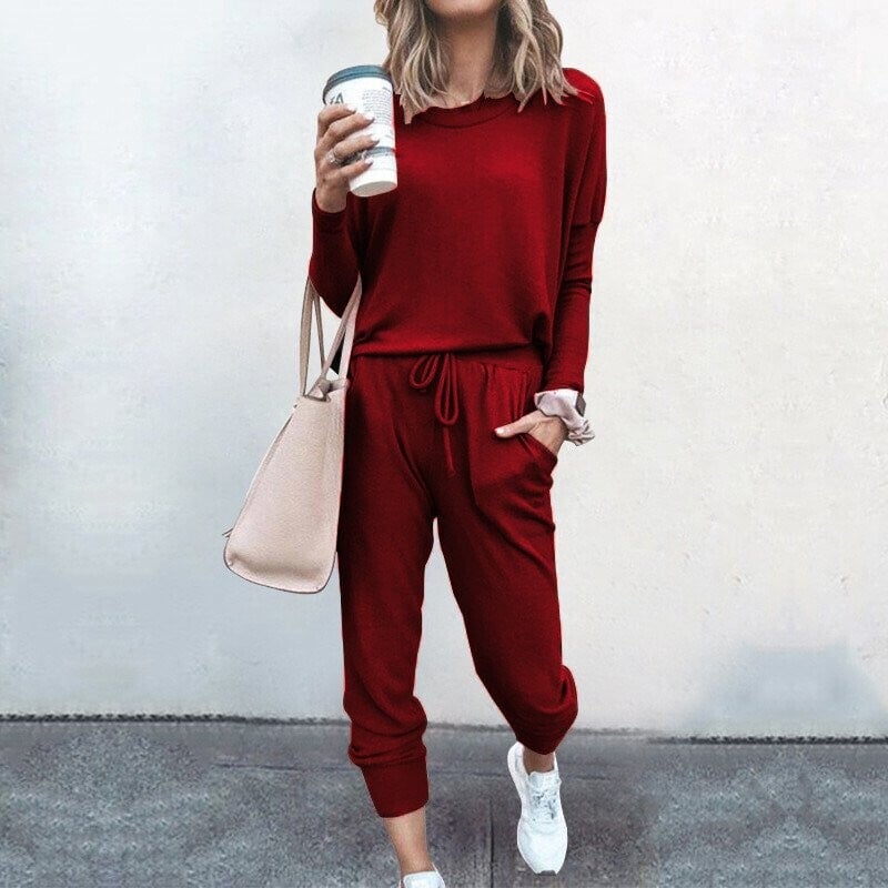✨Elegancki dwuczęściowy komplet damski: top + spodnie