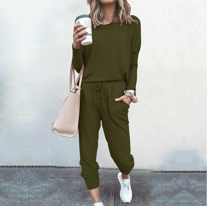 ✨Elegancki dwuczęściowy komplet damski: top + spodnie