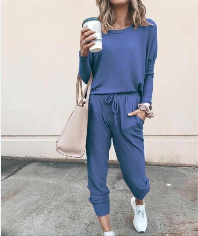 ✨Elegancki dwuczęściowy komplet damski: top + spodnie