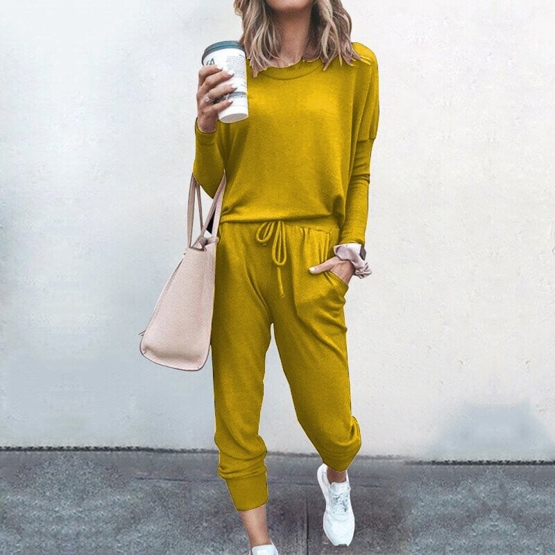 ✨Elegancki dwuczęściowy komplet damski: top + spodnie