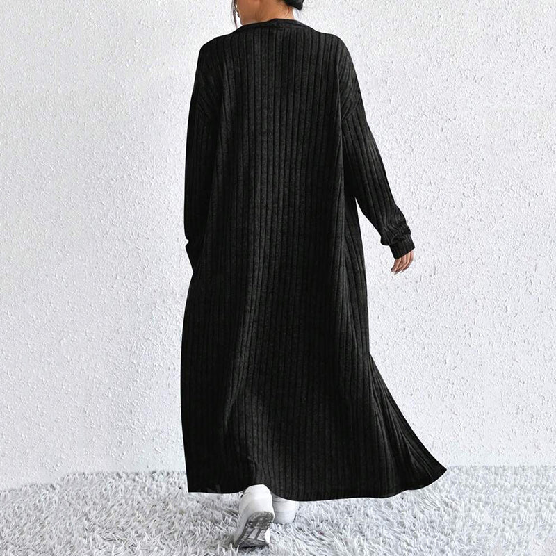 👗 ELEGANCKA DAMSKA SUKIENKA I KARDIGAN Z CIENKIEJ DZIANINY