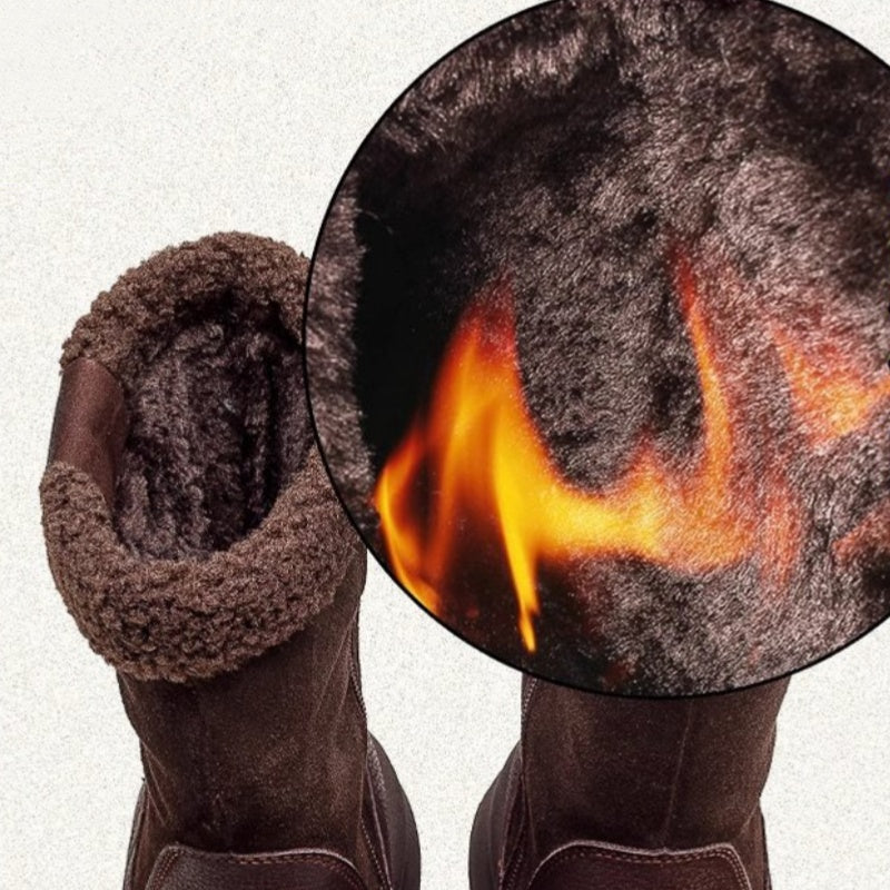 👢 MODNE DAMSKIE BOTKI ZAPINANE NA ZAMEK Z GRUBĄ PODSZEWKĄ