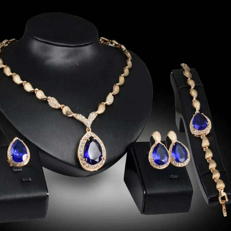 ✨ ZESTAW 4 NASZYJNIKÓW GEMSTONE ELEGANCE