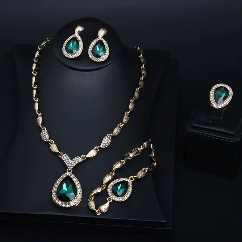 ✨ ZESTAW 4 NASZYJNIKÓW GEMSTONE ELEGANCE
