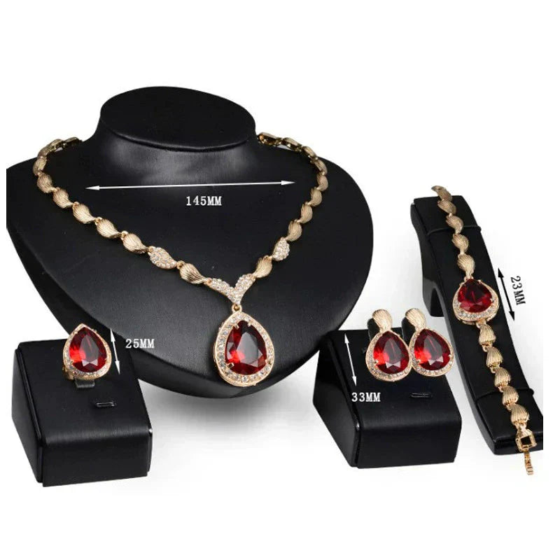✨ ZESTAW 4 NASZYJNIKÓW GEMSTONE ELEGANCE