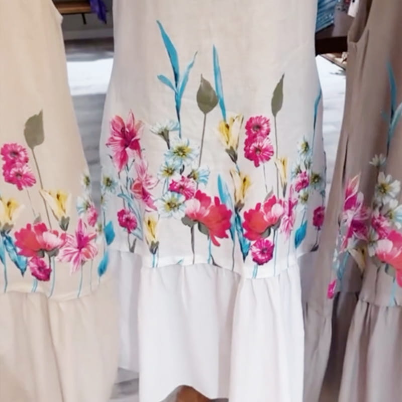 【S-4XL】🌺 LETNIA SUKIENKA DAMSKA - Kwiatowy Wzór & Bezrękawna