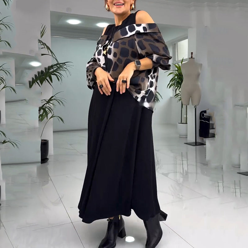 💐Wyjątkowa sukienka bez ramiączek w panterkę【S-4XL】