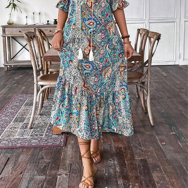 💥OFERTY LETNIE 40% ZNIŻKI【M-2XL】🌸Letnie sukienki damskie w kwiaty
