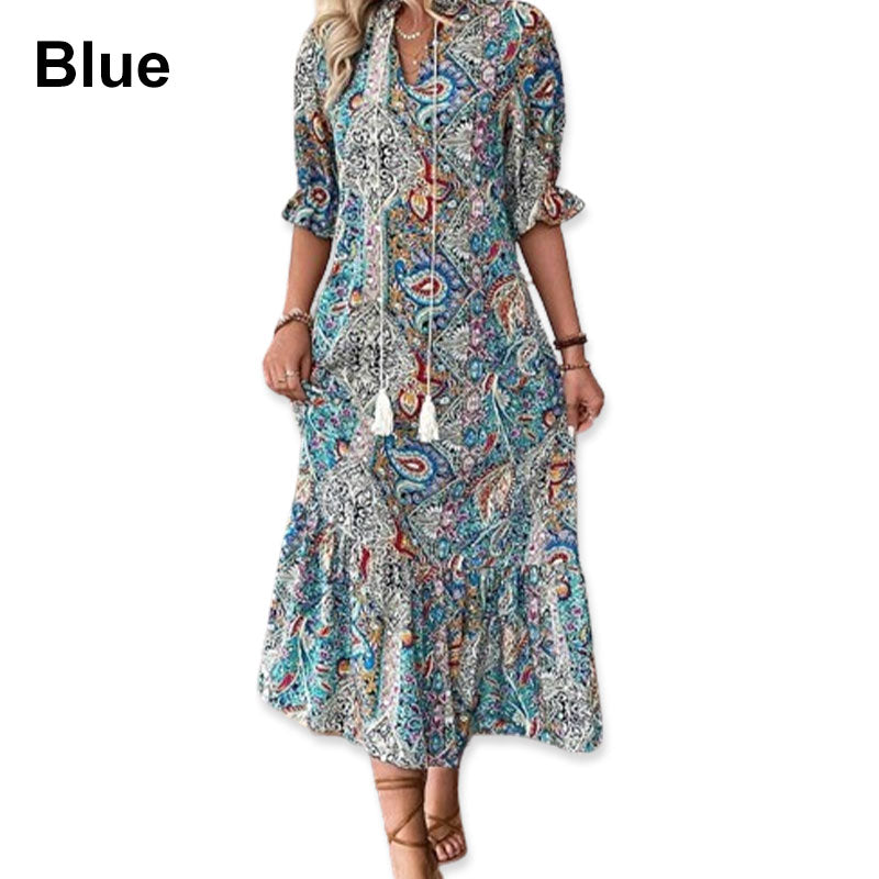 💥OFERTY LETNIE 40% ZNIŻKI【M-2XL】🌸Letnie sukienki damskie w kwiaty