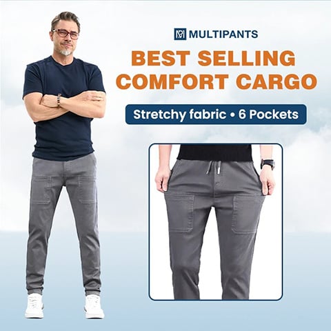 【S-4XL】👖Wytrzymałe spodnie casualowe z wysoką elastycznością i wieloma kieszeniami