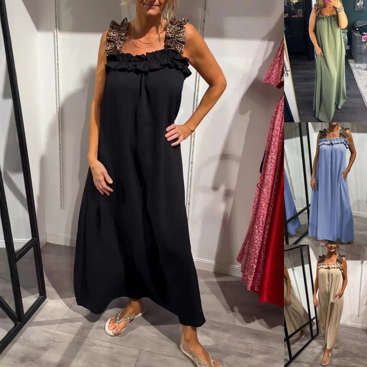 🌿2025 nowa bawełniana lniana sukienka【S-4XL】