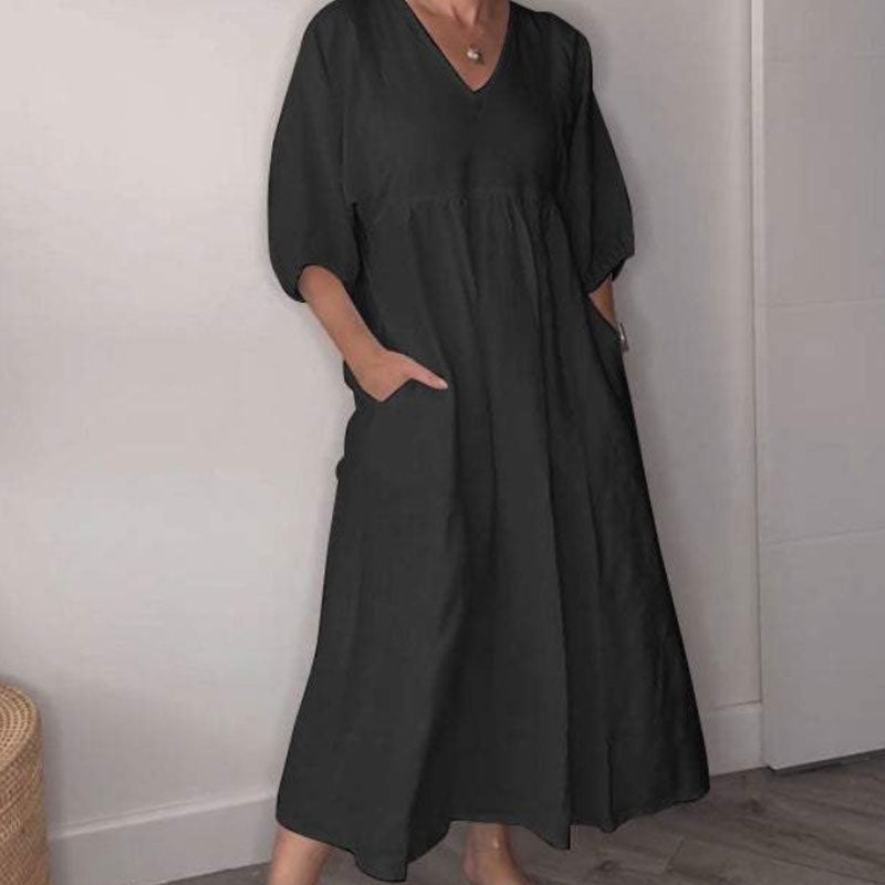🎀Damska sukienka casualowa z dekoltem w szpic