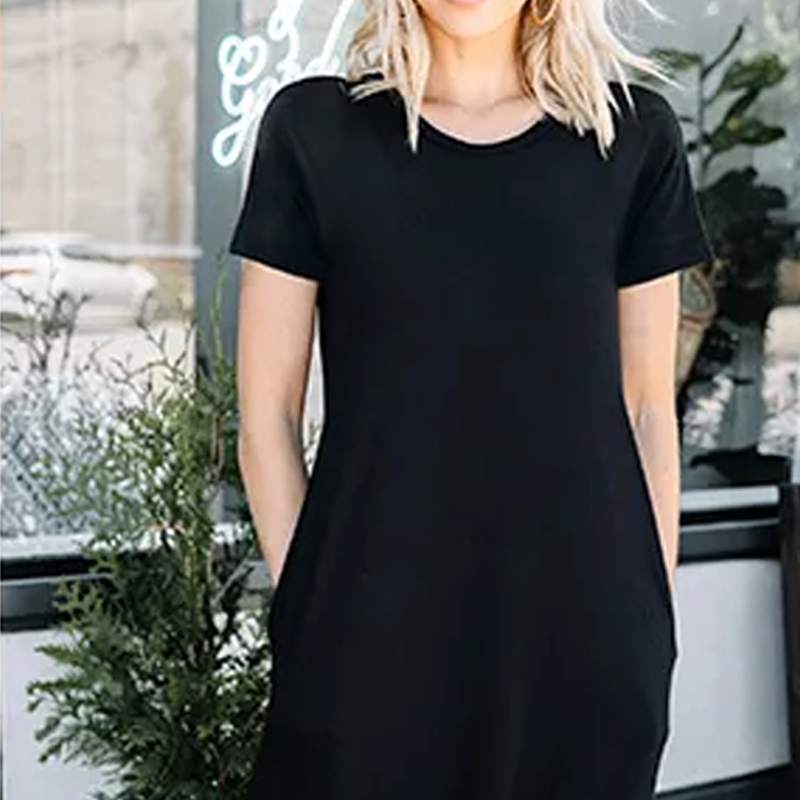 【S-2XL】Wygodna luźna sukienka w jednolitym kolorze🌸