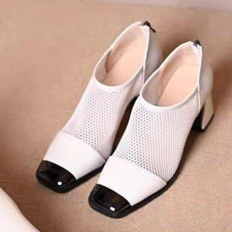 👠Chunky damskie buty na obcasie w stylu siatkowym