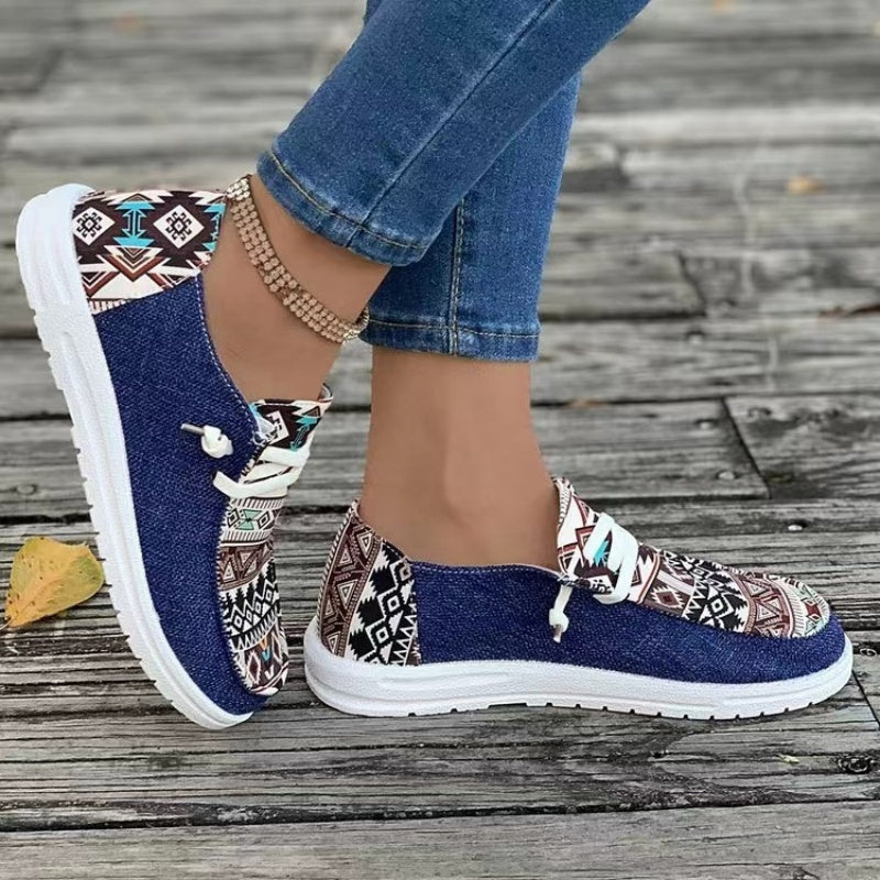 👟【36-43】Damskie casualowe trampki z etnicznym wzorem