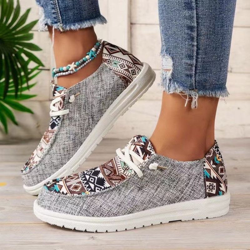 👟【36-43】Damskie casualowe trampki z etnicznym wzorem