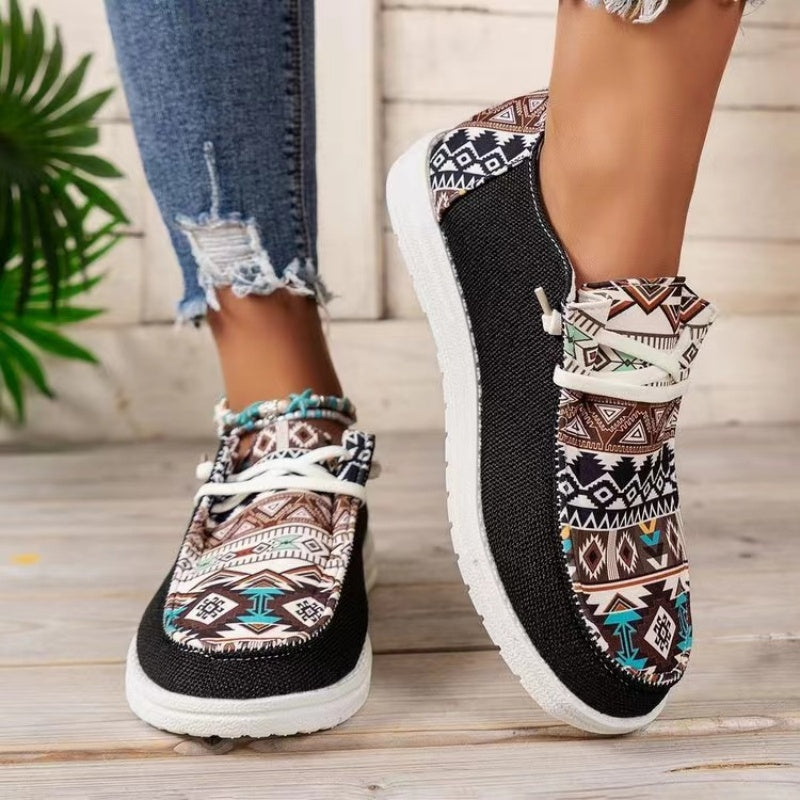 👟【36-43】Damskie casualowe trampki z etnicznym wzorem