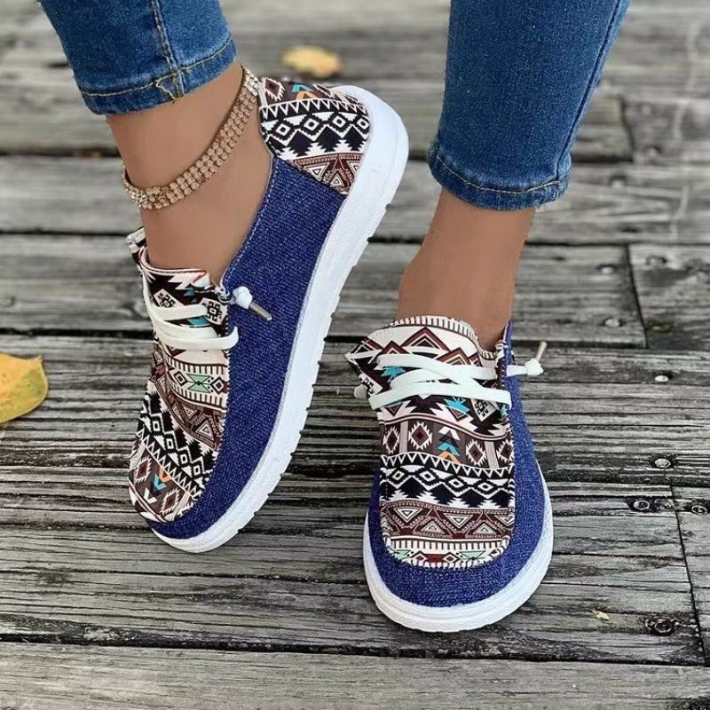 👟【36-43】Damskie casualowe trampki z etnicznym wzorem