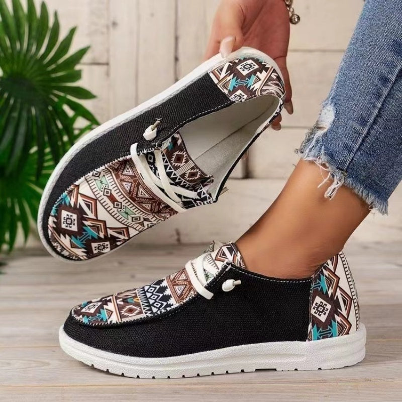 👟【36-43】Damskie casualowe trampki z etnicznym wzorem