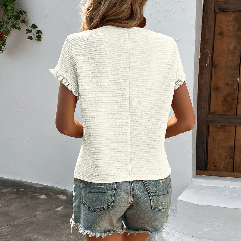 🎀Damski komfortowy top z okrągłym dekoltem
