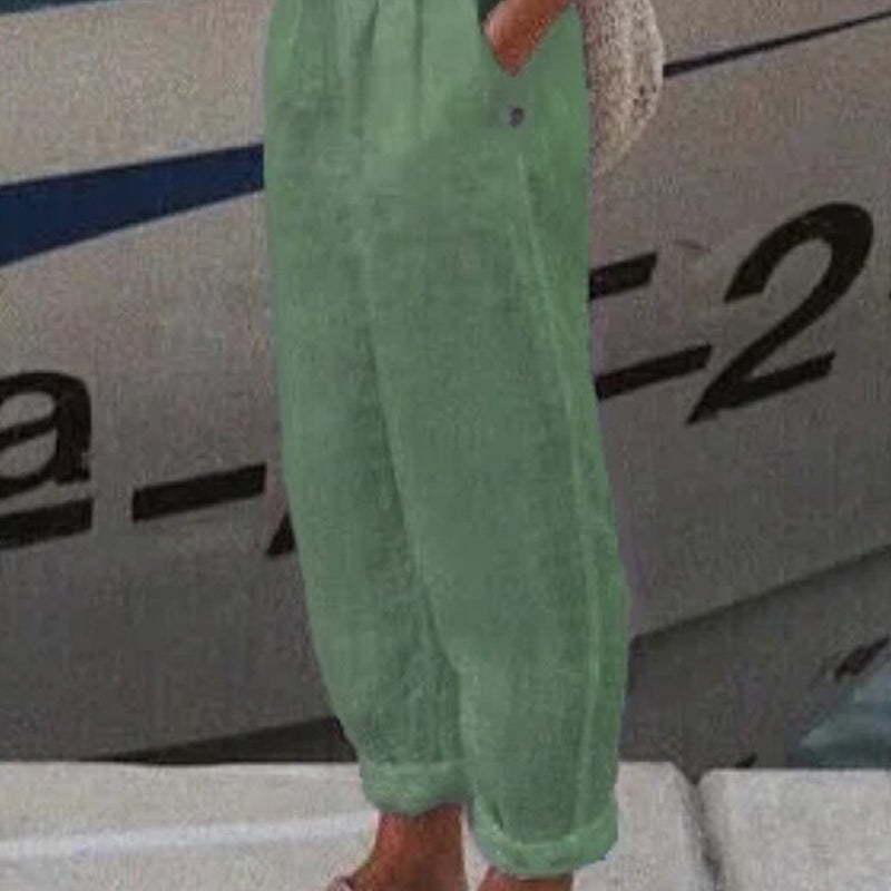 ✨【S-4XL】Oddychające Lniane Spodnie Casualowe