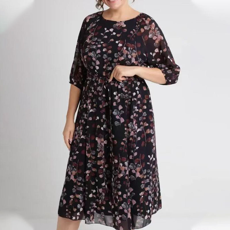 🔥👗Sukienka z krótkim rękawem i nadrukiem