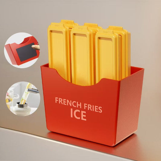 🧊Zestaw kostek lodu do samodzielnego montażu w kształcie frytek Fun Fries