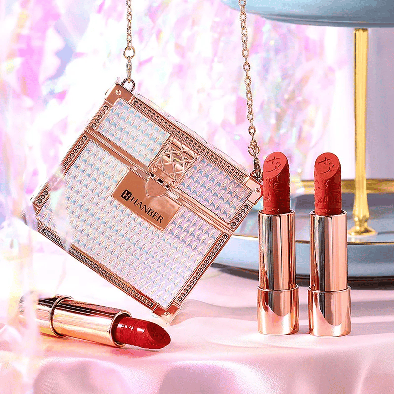 ?Zestaw pomadek Velvet Matte z etui Glamour Chain