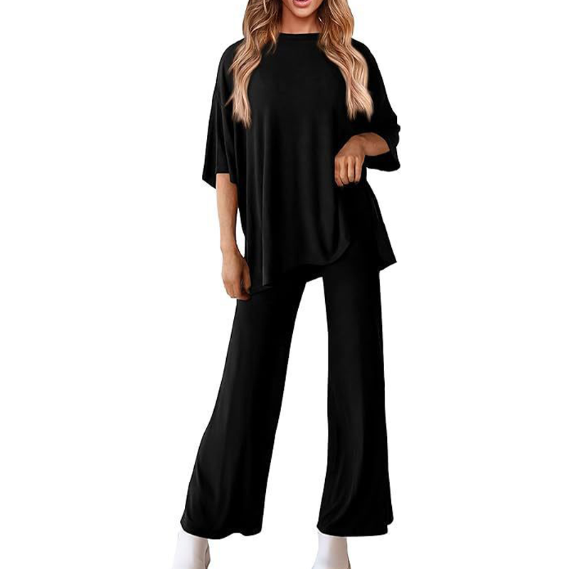 💖 Damski casualowy zestaw top i spodnie