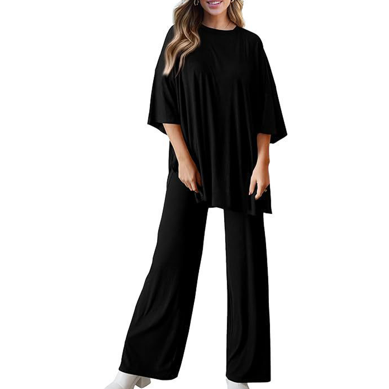 💖 Damski casualowy zestaw top i spodnie