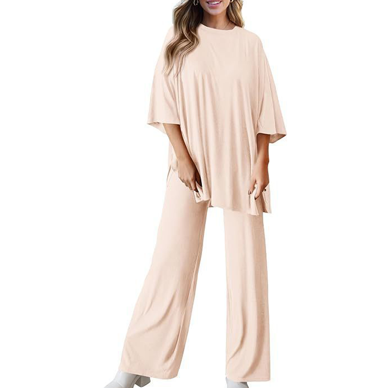 💖 Damski casualowy zestaw top i spodnie